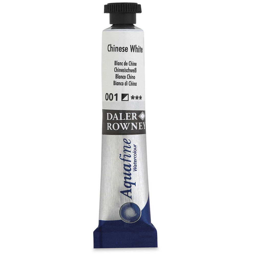 DALER & ROWNEY AQUAFINE WATER COLOUR TUBE 8 ML CHINESE WHITE (13100800 –  Himalaya Fine Art