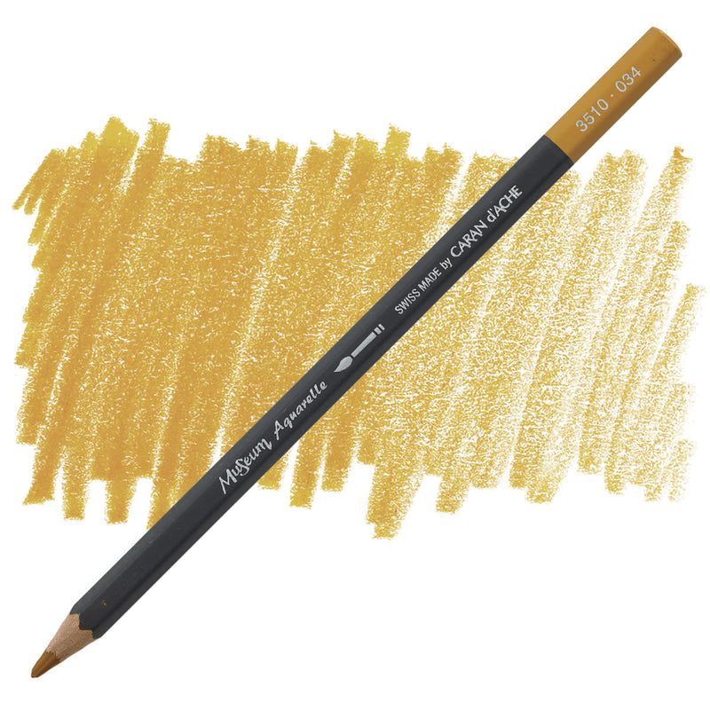 CARAN DACHE MUSEUM AQUARELLE PENCIL YELLOW OCHRE (3510.034)