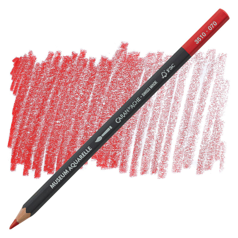 CARAN DACHE MUSEUM AQUARELLE PENCIL SCARLET (3510.07)