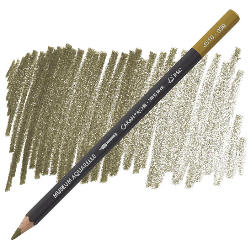 CARAN DACHE MUSEUM AQUARELLE PENCIL OLIVE BROWN (3510.039)