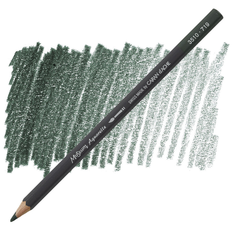 CARAN DACHE MUSEUM AQUARELLE PENCIL DARK PHTHALO GREEN (3510.719)