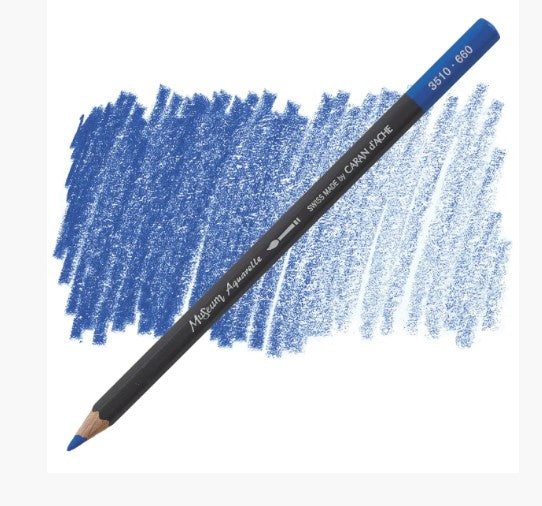 CARAN DACHE MUSEUM AQUARELLE PENCIL MIDDLE COBALT BLUE (3510.66)