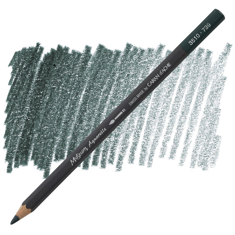 CARAN DACHE MUSEUM AQUARELLE PENCIL DARK SAP GREEN (3510.739)