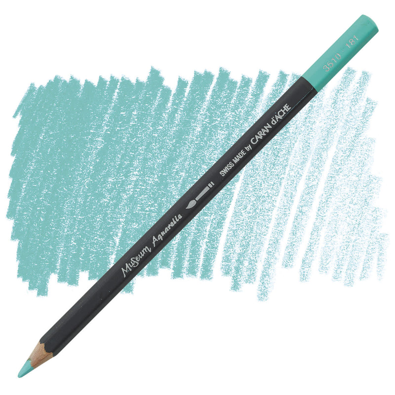 CARAN DACHE MUSEUM AQUARELLE PENCIL LIGHT MALACHITE GREEN (3510.181)