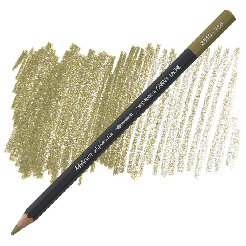 CARAN DACHE MUSEUM AQUARELLE PENCIL BROWN OLIVE 50% (3510.736)