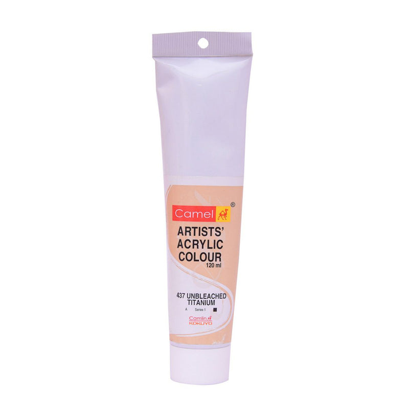 CAMLIN ACRYLIC ACRYLIC 120 ML SR 1 UNBLEACHED TITANIUM 437