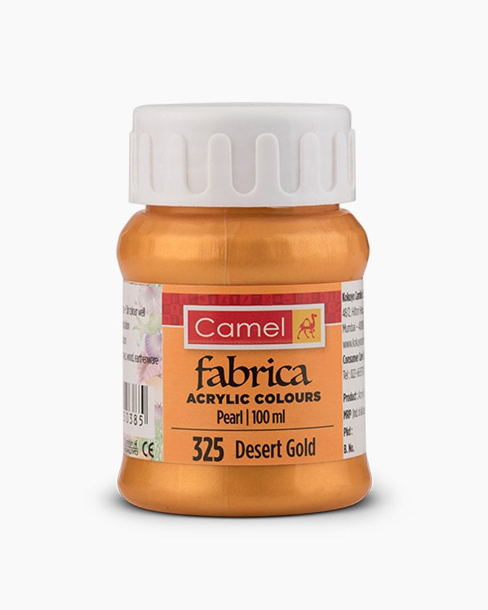 CAMLIN FABRICA PEARL ACRYLIC COLOUR 100 ML DESERT GOLD