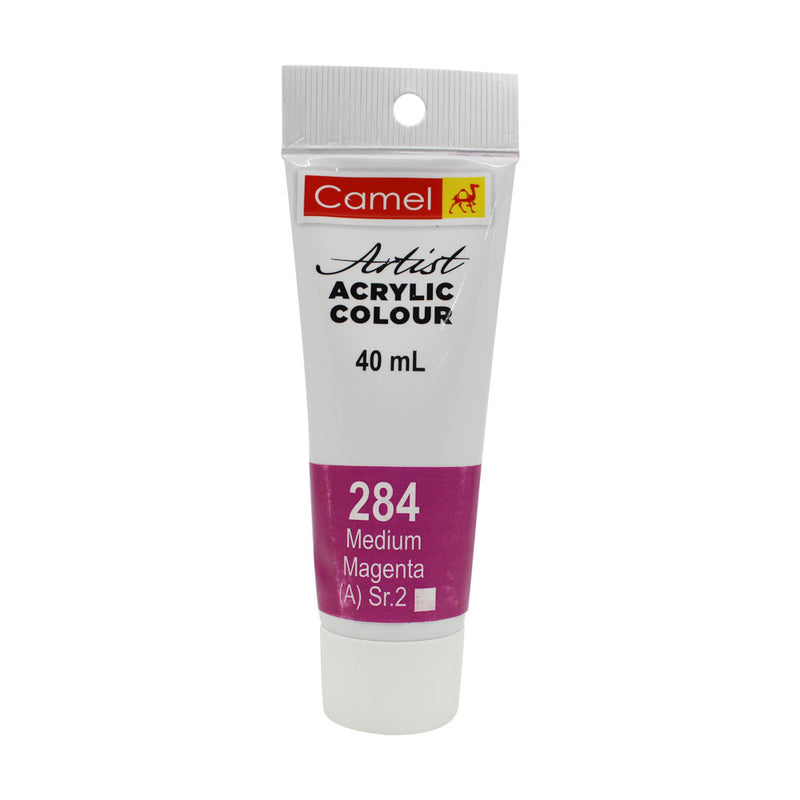 CAMLIN ARTIST ACRYLIC 40 ML SR 3 MEDIUM MAGENTA 284