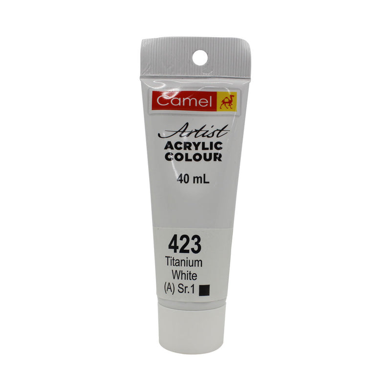 CAMLIN ARTIST ACRYLIC 40 ML SR 1 TITANIUM WHITE 423