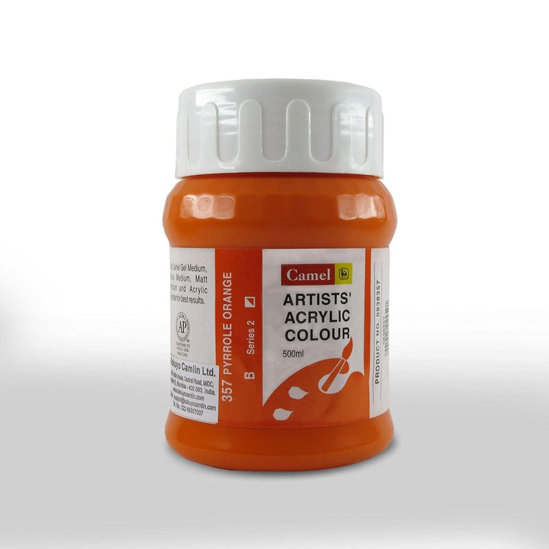 CAMLIN ARTIST ACRYLIC 500 ML SR 3 PYRROLE ORANGE 357