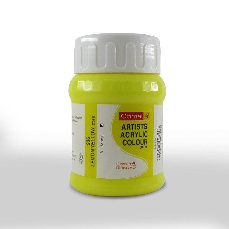 CAMLIN ARTIST ACRYLIC 500 ML SR 3 LEMON YELLOW 236