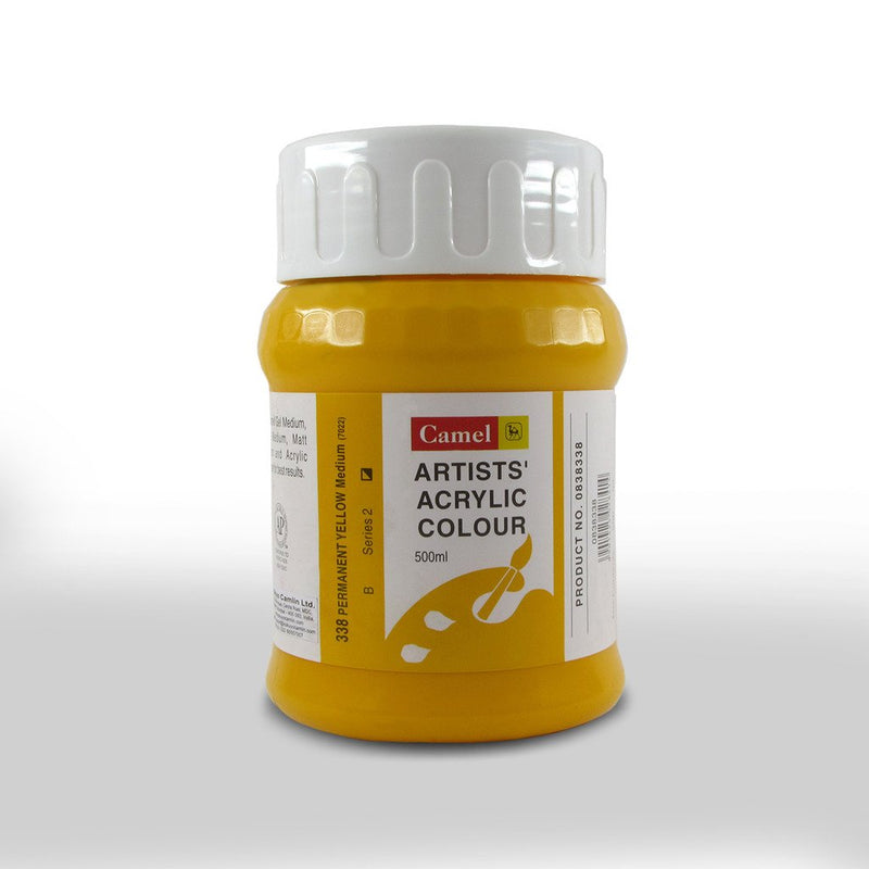 CAMLIN ARTIST ACRYLIC 500 ML SR 3 PERMANENT YELLOW MEDIUM 338