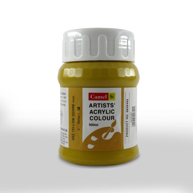 CAMLIN ARTIST ACRYLIC 500 ML SR 1 YELLOW OCHRE 492