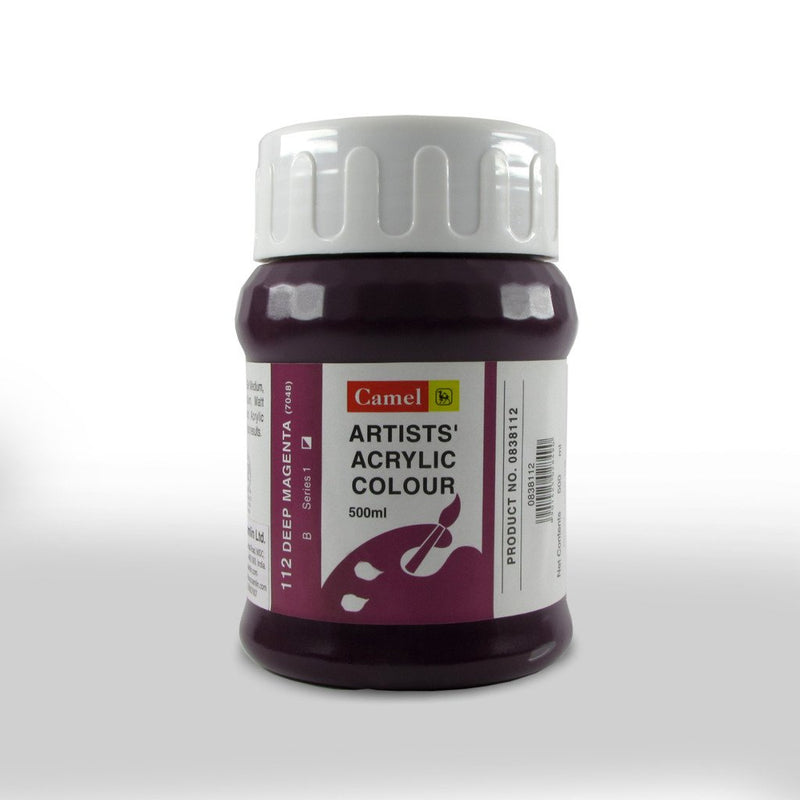 CAMLIN ARTIST ACRYLIC 500 ML SR 1 DEEP MAGENTA 112