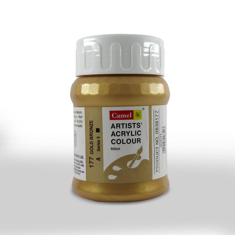 CAMLIN ARTIST ACRYLIC 500 ML SR 2 GOLD BRONZE 177