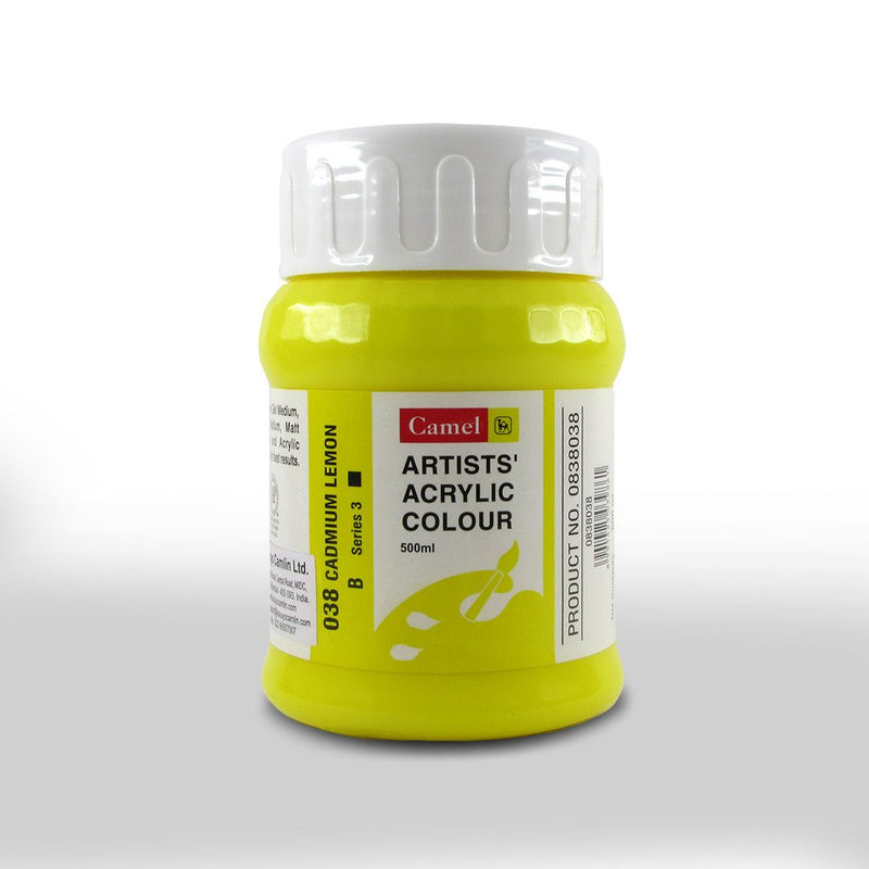 CAMLIN ARTIST ACRYLIC 500 ML SR 2 CADMIUM LEMON HUE 038