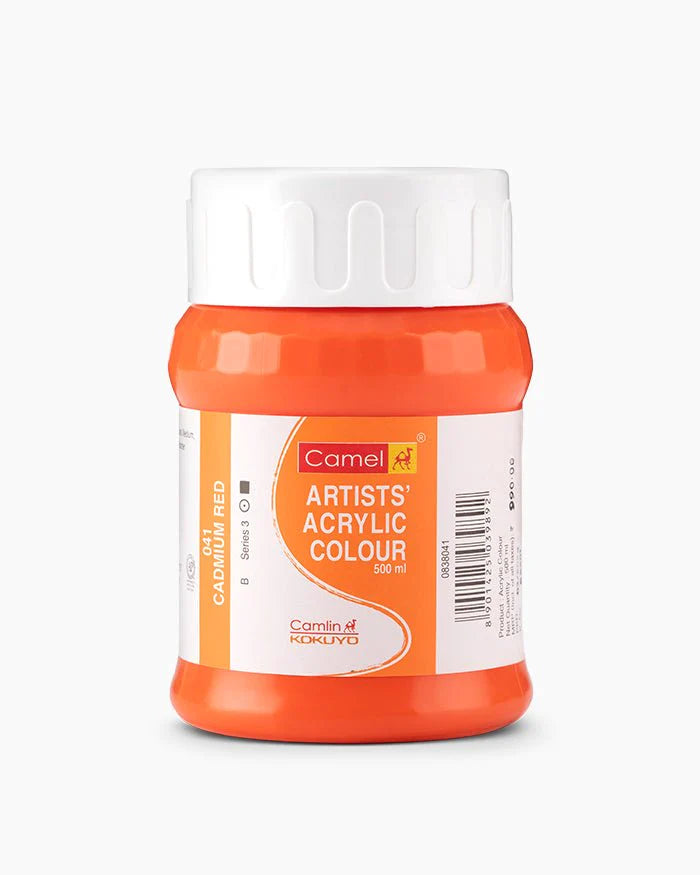 CAMLIN ARTIST ACRYLIC 500 ML SR 1 CADMIUM RED 041