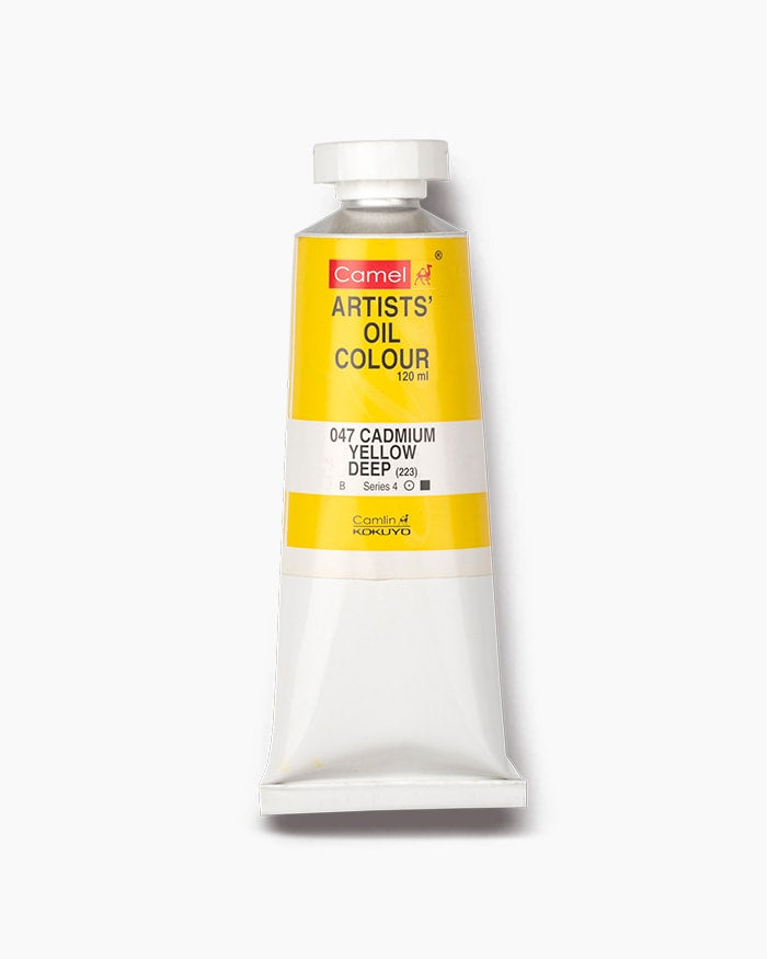 CAMLIN ARTIST OIL COLOUR 120 ML SR 4 CADMIUM YELLOW DEEP (125047)