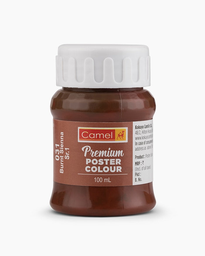 CAMLIN PREMIUM POSTER COLOUR 100 ML BURNT SIENNA – Himalaya Fine Art