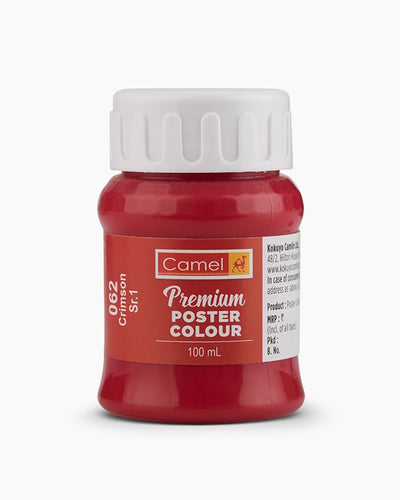 CAMLIN PREMIUM POSTER COLOUR 100 ML CRIMSON