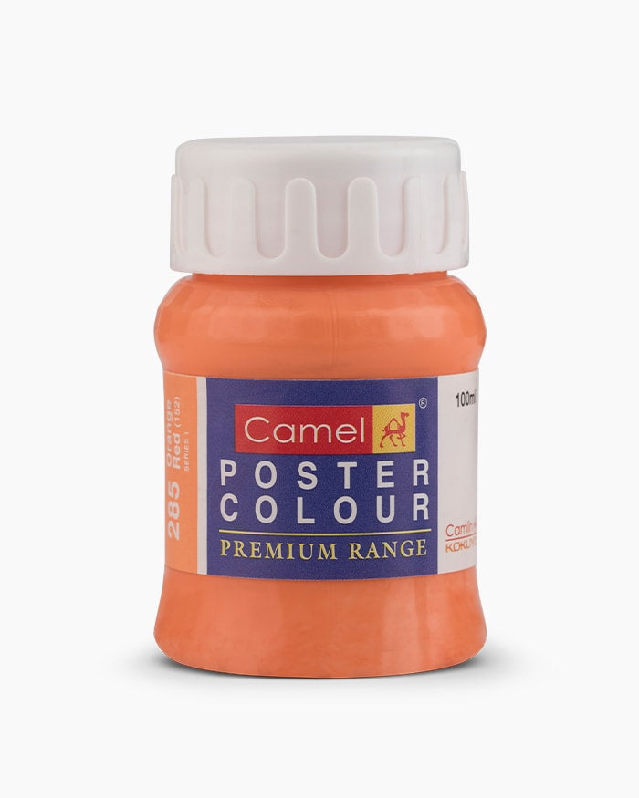 CAMLIN PREMIUM POSTER COLOUR 100 ML ORANGE RED