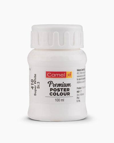 CAMLIN PREMIUM POSTER COLOUR 100 ML SUPER WHITE