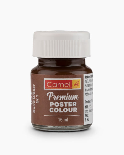 CAMLIN PREMIUM POSTER COLOUR 15 ML BURNT UMBER