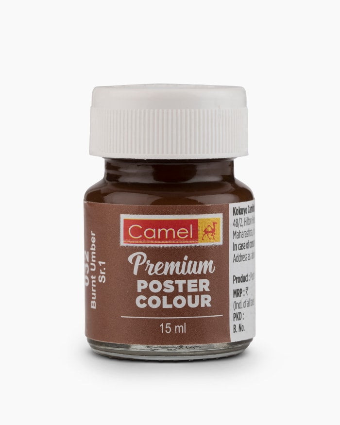 CAMLIN PREMIUM POSTER COLOUR 15 ML BURNT UMBER