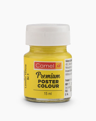 CAMLIN PREMIUM POSTER COLOUR 15 ML LEMON YELLOW