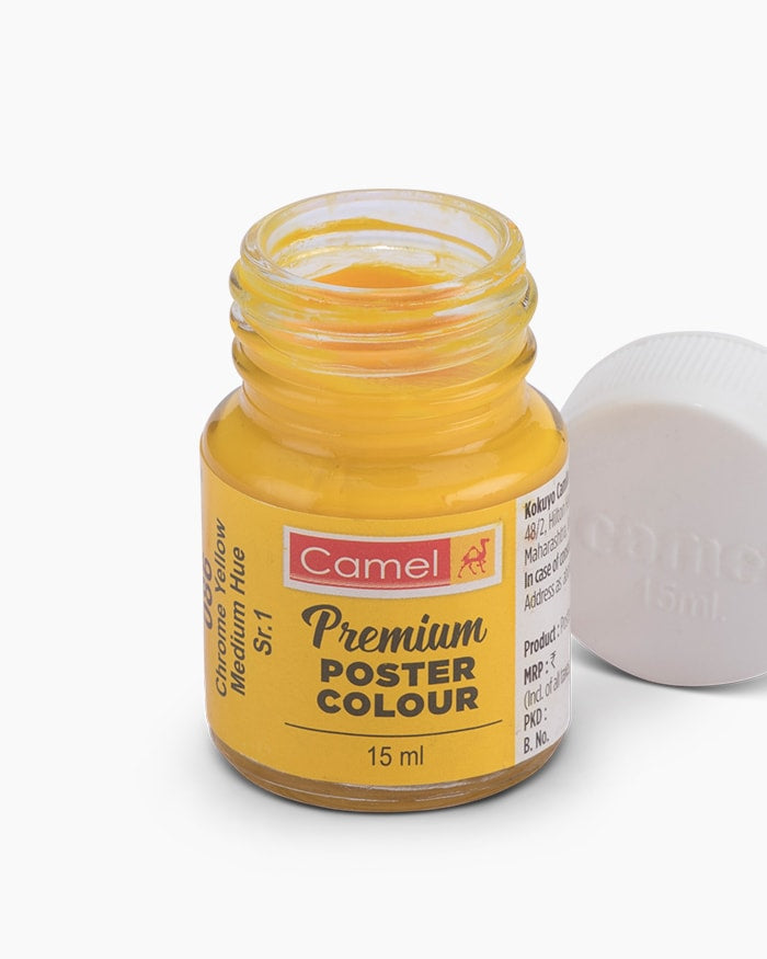 CAMLIN PREMIUM POSTER COLOUR 15 ML CHROME YELLOW MEDIUM