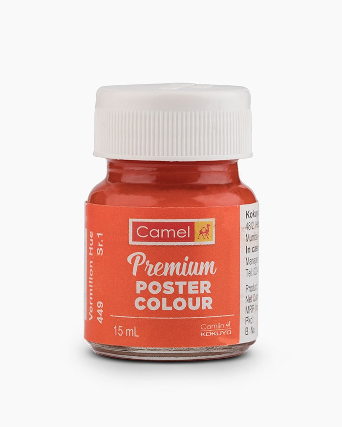 CAMLIN PREMIUM POSTER COLOUR 15 ML VERMILION