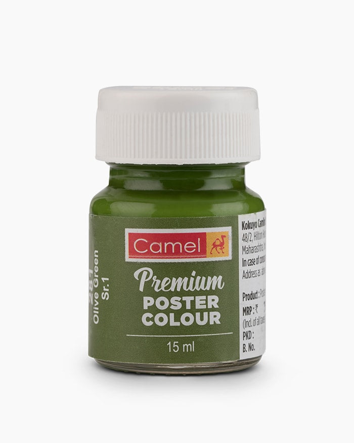 CAMLIN PREMIUM POSTER COLOUR 15 ML OLIVE GREEN