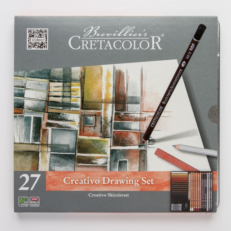 CRETACOLOR CREATIVO TIN DRAWING SET OF 27 (400 31)