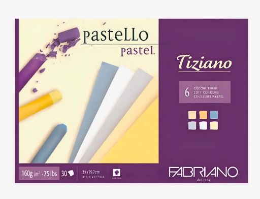 FABRIANO TIZIANO PASTEL SHADES  6 SOFT COLOURS PASTEL 30 SHTS A3 160G (46029742)