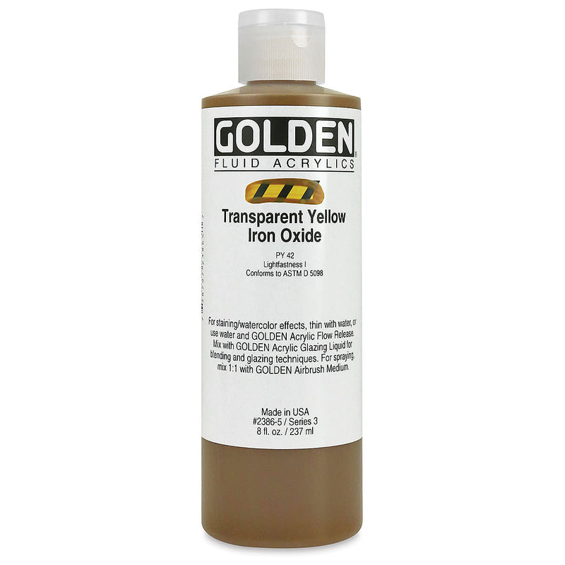 GOLDEN FLUID ACRYLIC COLOUR 236 ML TR YELLOW IRON OXIDE