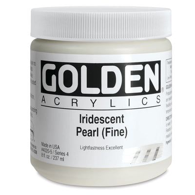 GOLDEN HEAVY BODY ACRYLIC 236 ML SR 4 IRIDESCENT PEARL FINE 4020-5