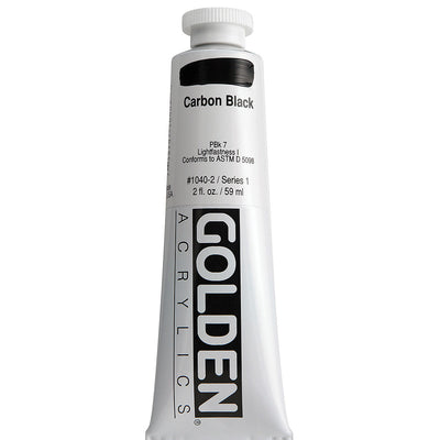 GOLDEN HEAVY BODY ACRYLIC 59 ML SR 1 CARBON BLACK 1040-2