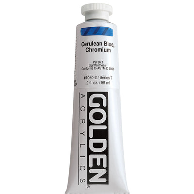 GOLDEN HEAVY BODY ACRYLIC 59 ML SR 7 CERULEAN BLUE CHROMIUM 1050-2