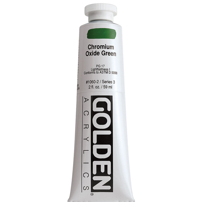 GOLDEN HEAVY BODY ACRYLIC 59 ML SR 3 CHROMIUM OXIDE GREEN 1060-2