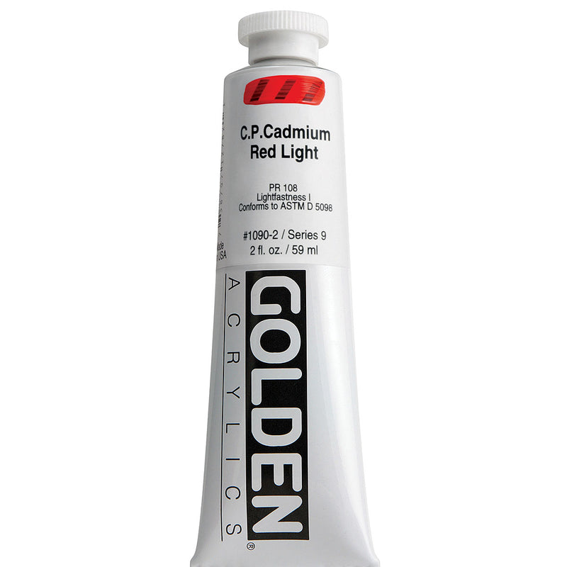 GOLDEN HEAVY BODY ACRYLIC 59 ML SR 9 C.P. CADMIUM RED LIGHT 1090-2