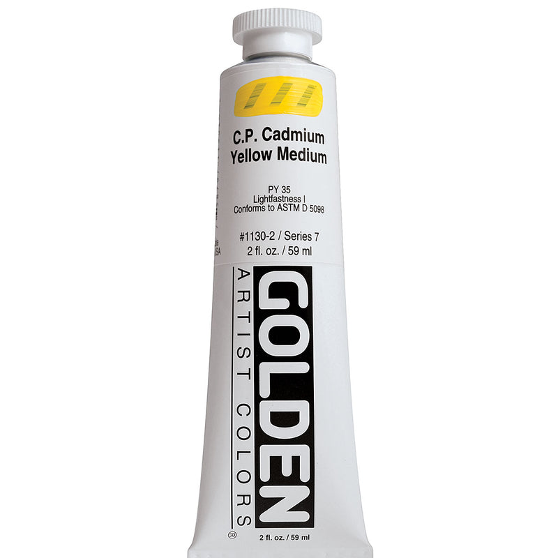 GOLDEN HEAVY BODY ACRYLIC 59 ML SR 7 C.P. CADMIUM YELLOW MEDIUM 1130-2