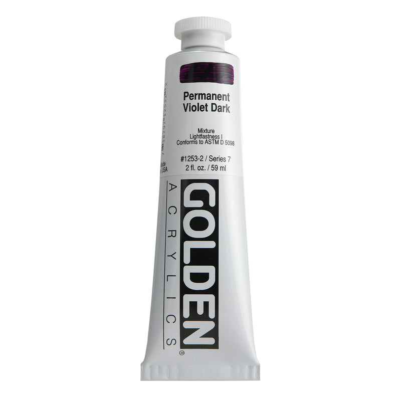 GOLDEN HEAVY BODY ACRYLIC 59 ML SR 7 PERMANENT VIOLET DARK 1253-2