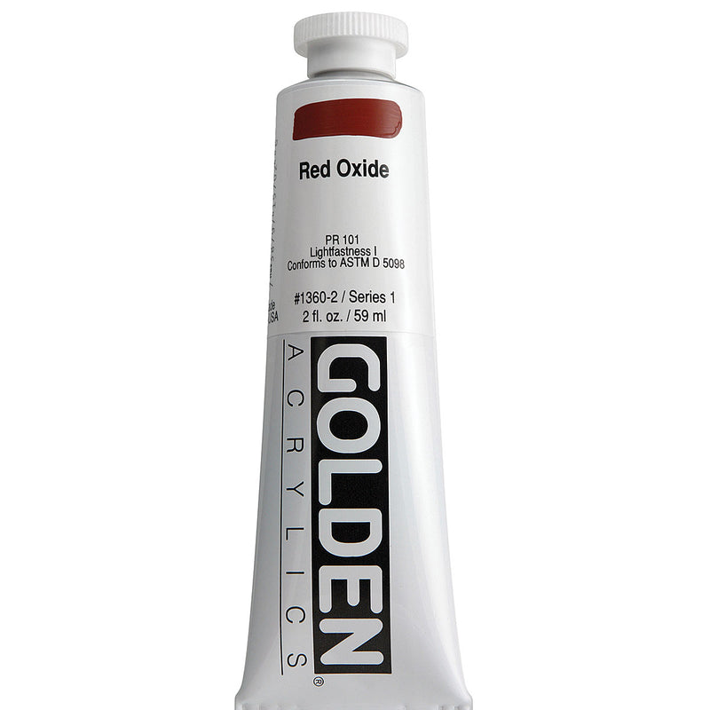 GOLDEN HEAVY BODY ACRYLIC 59 ML SR 1 RED OXIDE 1360-2