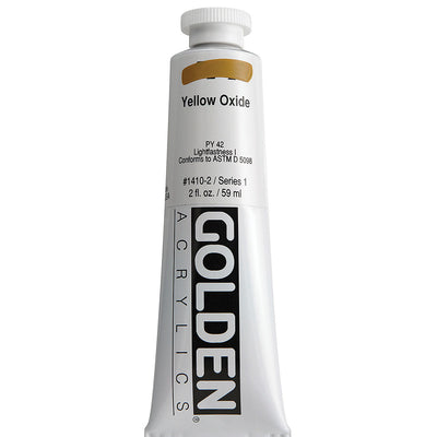 GOLDEN HEAVY BODY ACRYLIC 59 ML SR 1 YELLOW OXIDE 1410-2