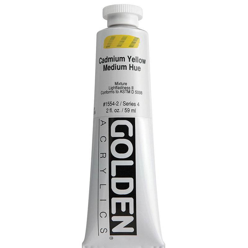 GOLDEN HEAVY BODY ACRYLIC 59 ML SR 7 CADMIUM YELLOW MED HUE 1554-2