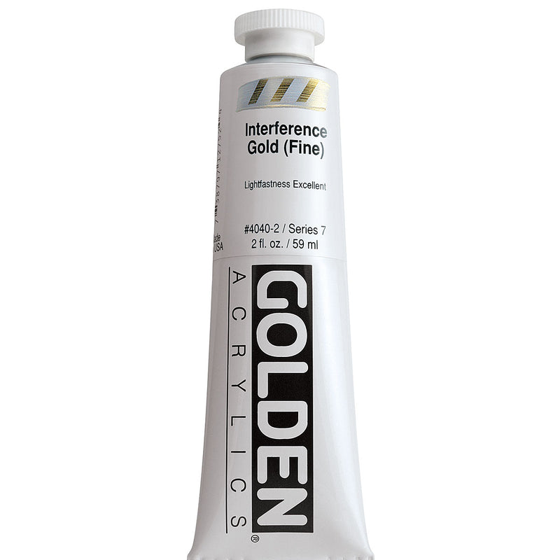 GOLDEN HEAVY BODY ACRYLIC 59 ML SR 7 INTERFERENCE GOLD FINE 4040-2