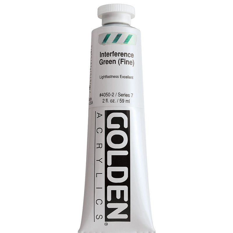 GOLDEN HEAVY BODY ACRYLIC 59 ML SR 7 INTERFERENCE GREEN FINE 4050-2