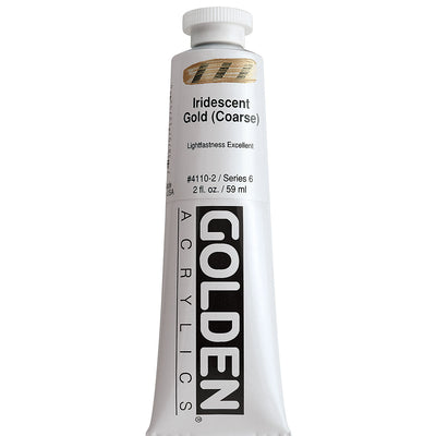 GOLDEN HEAVY BODY ACRYLIC 59 ML SR 6 IRIDESCENT GOLD COARSE 4110-2