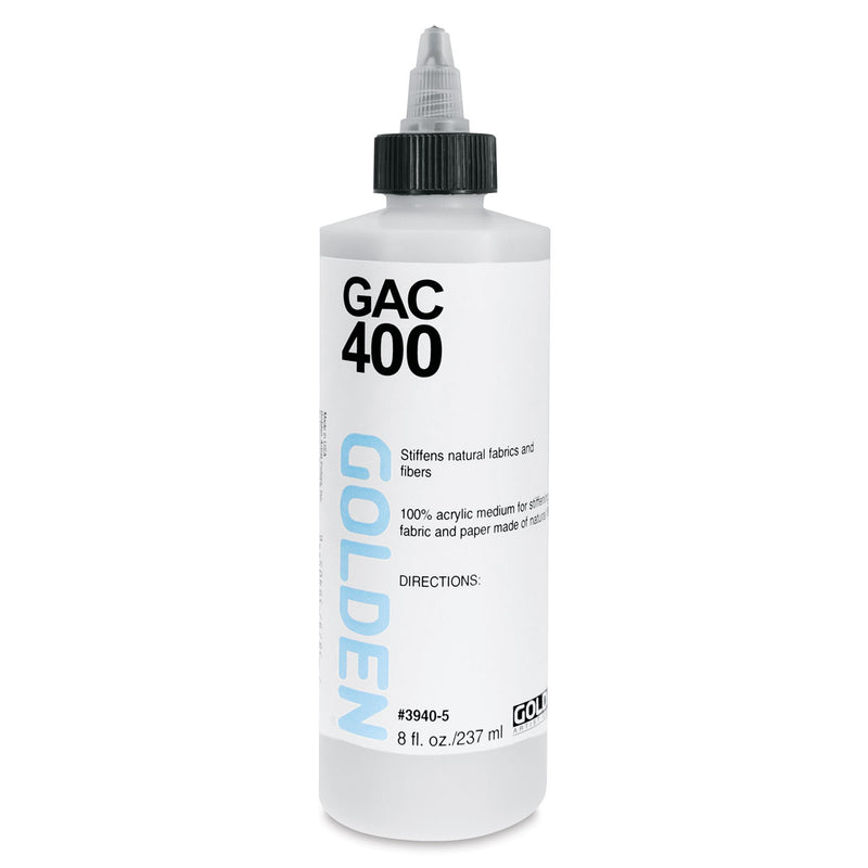 GOLDEN ACRYLIC MEDIUM GAC 400 STIFF TEXTILES/FIBRES 236 ML 0003940-5