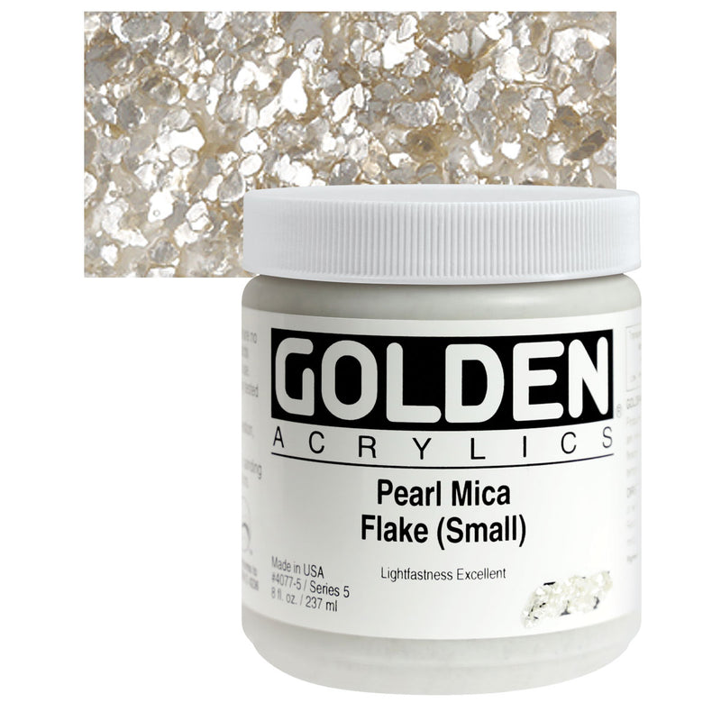 GOLDEN ACRYLIC MEDIUM PEARL MICA FLAKE SMALL 236 ML 0004077-5